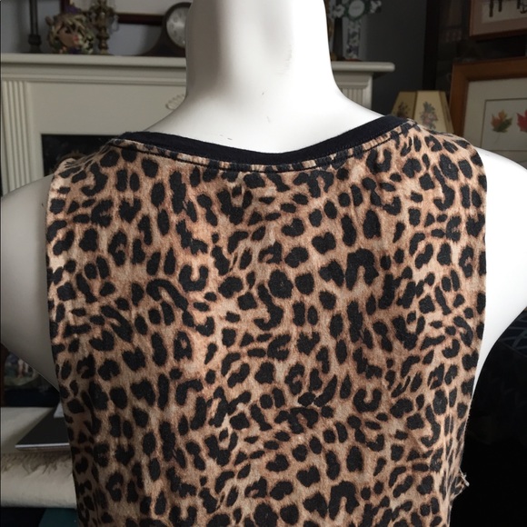 Pink by VS - Black and Cheetah Tank Top Size Small - Picture 8 of 10